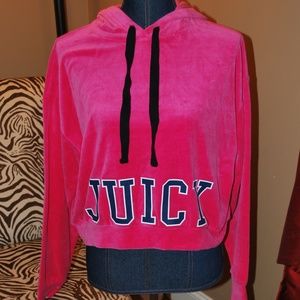 Juicy Couture velour pullover hoodie